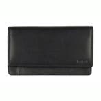 DSTRCT Leren Dames Harmonica Portemonnee RFID Zwart, Sieraden, Tassen en Uiterlijk, Portemonnees, Overige merken, Verzenden, Zwart