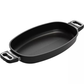 AMT Gastroguss Roosterpan 40x24 cm – Antikleeflaag – 3 L, Huis en Inrichting, Keuken | Potten en Pannen, Ophalen of Verzenden