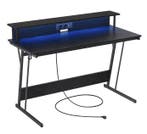 Bureau met LED, stopcontacten en monitorstandaard, Huis en Inrichting, Bureaus, Verzenden, Nieuw