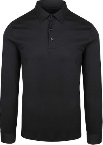 Desoto Longsleeve Poloshirt Essential Black maat XL Heren, Verzenden, Desoto, Zwart, Maat 56/58 (XL)
