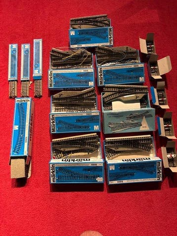 Märklin H0 - 5202, 5221, 5200, 5131, 7190 - Modeltreinsporen, Nieuw