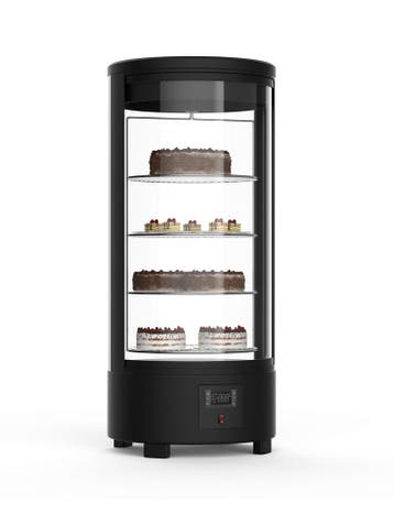 Gekoelde Gebaksvitrine - 1-Deurs - 4 Plateaus - 72 Liter - Z, Verzenden, Nieuw in verpakking
