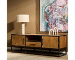 TV-meubel Denver | Mango Metaal | 145 cm, Huis en Inrichting, Kasten | Televisiemeubels, Ophalen of Verzenden, Nieuw