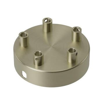 Plafondkap | Calex (Rond, 5 lampen, Mat brons), Verzenden, Nieuw