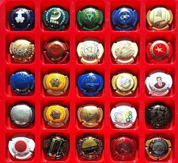 Collectie champagnecapsules - ann 2000 hoge waardes, totaal