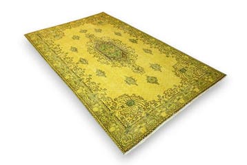 Geel vintage - Vloerkleed - 265 cm - 170 cm - met, Nieuw