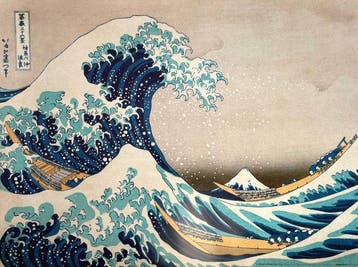 Katsushika Hokusai (after) - The Great Wave of Kanagawa -, Antiek en Kunst