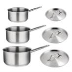 Vogue steelpanset | (3 stuks), Verzenden