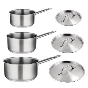 Vogue steelpanset | (3 stuks), Verzenden