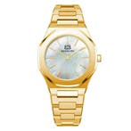 BUGOLINI® Amor staalgoud - Miyota 2025 Quartz Horloge Dames, Staal, Staal, Polshorloge, Nieuw