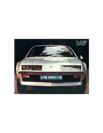 1978 ALPINE A310 V6 BROCHURE NEDERLANDS, Nieuw, Author
