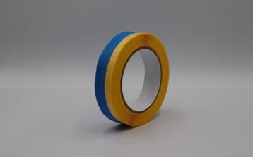 multi tape 30mm gold/20mm blue x 25mtr, Ophalen of Verzenden, Nieuw