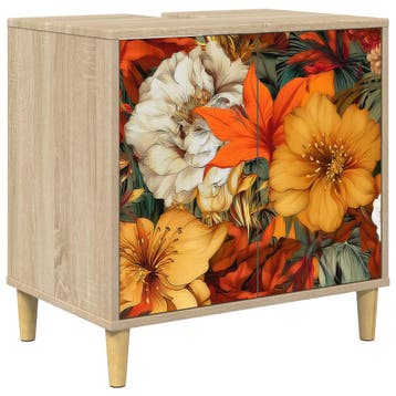 vidaXL Badkamerkast GENNEP Sonoma 60 x 40 x 60 cm Bewerkt, Verzenden, Nieuw