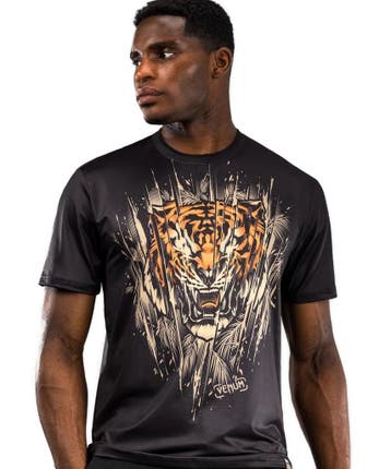 Venum Tiger Dry Tech T-shirt Zwart Neon Oranje, Ophalen of Verzenden, Nieuw