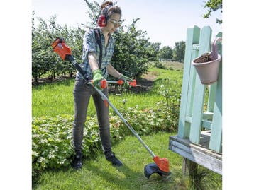 Powerplus POWDPGBCS1 - Accu bosmaaier 40 V - 2 in 1 maaier, Tuin en Terras, Hand-tuingereedschap, Verzenden, Zo goed als nieuw