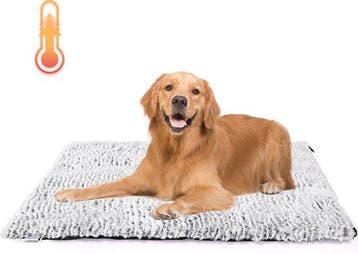 Vetbed Hond – Hondenmat - Warmtedeken Hond - 115x70 cm – Gri, Dieren en Toebehoren, Hondenmanden, Verzenden, Zo goed als nieuw