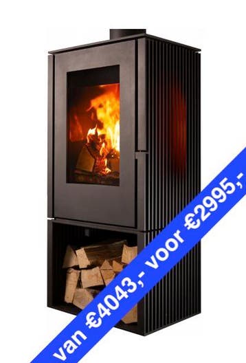 Trimline Woody Loft 3s houtkachel zijruiten Gratis bezorgd, Ophalen of Verzenden, Vrijstaand, Hout, Nieuw