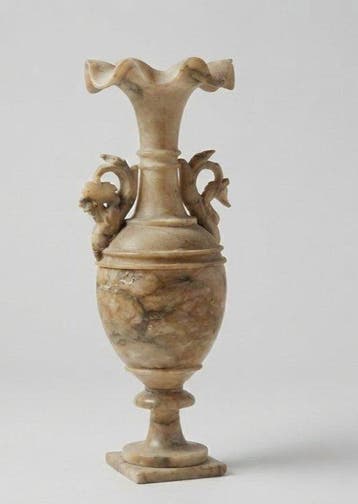 Volterra - sculptuur, Anfora in alabastro del 1880 - 40 cm -, Antiek en Kunst