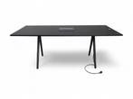 Arper Meety tafel, 200x99 cm, Fenix blad, zwart-zwart, Vergader- of Presentatieruimte, Ophalen of Verzenden, Gebruikt, Tafel