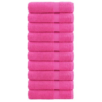 vidaXL Badhanddoeken SOLUND 10 st 600 g/m² 100x150 cm, Verzenden, Nieuw, Roze