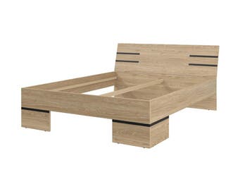 Houten Bed Vienna - Naturel - Bedframe 160 x 200, Verzenden, Nieuw