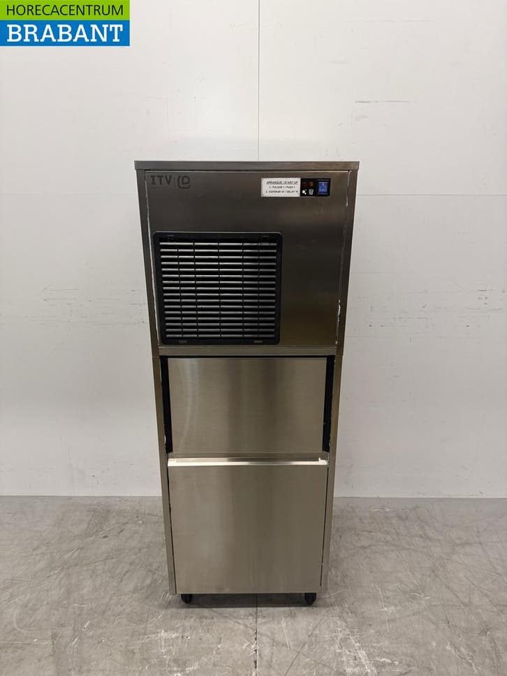 RVS ITV Schilferijsmachine 150 kg per dag Bunker 60 kg 230V, Zakelijke goederen, Horeca | Keukenapparatuur, Gebruikt, Ophalen of Verzenden
