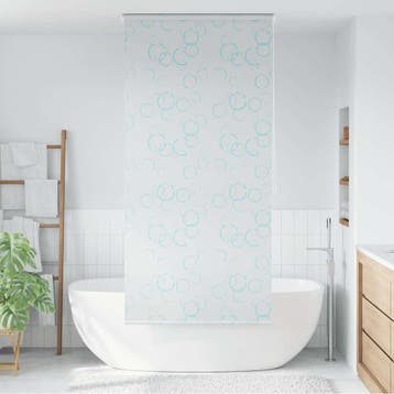 vidaXL Rolgordijn voor douche 100x240 cm bubbel, Verzenden, Nieuw, Wit