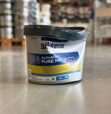 Sikkens Alphacryl Pure Mat SF N00 (donkere kleuren) 5L - Bes, Nieuw