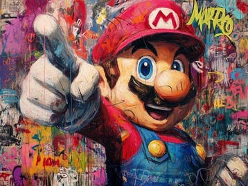 Canvas Fit - Alberto Ricardo - Mario Pop: El Héroe del Muro, Nieuw