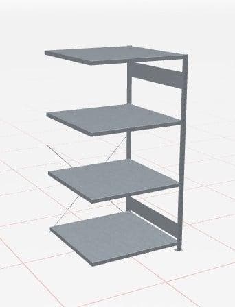 Schulte legbordstelling multiplus250 - h2000 x b1000 x d1000, Ophalen of Verzenden