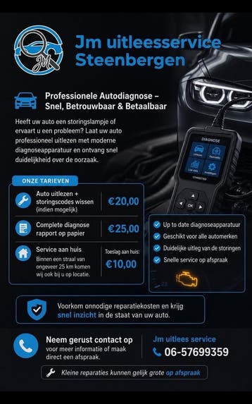 Voor al uw storings problemen, Mobiele service, Overige werkzaamheden