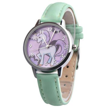 Fako - Kinderhorloge - Eenhoorn - Unicorn - Groen, Sieraden, Tassen en Uiterlijk, Horloges | Kinderen, Verzenden, Nieuw