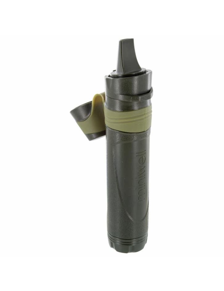 Highlander outdoor waterfilter miniwell L600 Straw - Groen, Caravans en Kamperen, Kampeeraccessoires, Nieuw, Verzenden