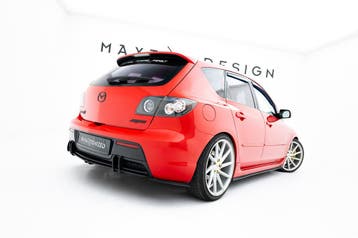 Maxton Street Pro Rear Side Splitters Mazda 3 MPS Mk1, Verzenden