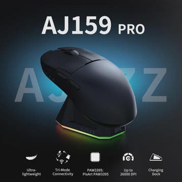 Ajazz AJ159 Pro Draadloze Gaming Muis - PAW3395 Sensor, 26K, Computers en Software, Muizen, Verzenden, Nieuw