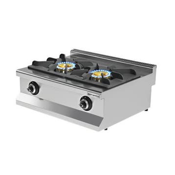 GGM Gastro | Gasfornuis tafelmodel - 800x700x425mm - 17,3 kW, Verzenden