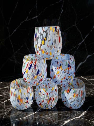 MurArt - Drinkset (6) - Glas - Murrine Millefiori