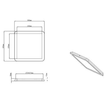 LED Plafondlamp - Badkamerlamp - Trion Camy - Opbouw, Ophalen of Verzenden, Nieuw, Kunststof, Overige fittingen