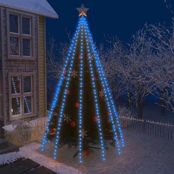 vidaXL Kerstboomverlichting met 500 LEDs blauw, Verzenden, Nieuw, Kunststof