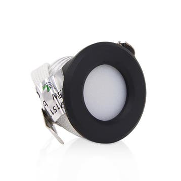 Mini LED Inbouwspot | Warm Wit 3000K | Zwart | Ø28mm | 230V, Huis en Inrichting, Lampen | Spots, Ophalen of Verzenden, Nieuw