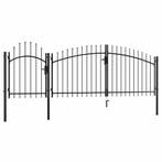 vidaXL Tuinpoort Woerden staal 1x4m zwart, Verzenden, Nieuw