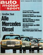 1976 AUTO MOTOR UND SPORT 18 DUITS, Nieuw, Author