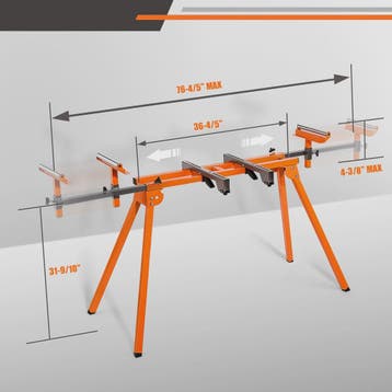 DOVAMAN Miter Saw Stand: Snel Opzetbaar, Lichtgewicht & Robu, Verzenden, Nieuw