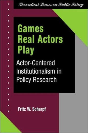 Games Real Actors Play - Fritz W Scharpf 9780813399683, Verzenden, Gelezen, Fritz W Scharpf
