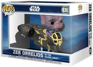 Funko Pop! Ride - Mandalorian & Grogu - Zeb Orrelios in the, Verzenden, Nieuw