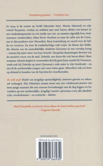 De rode anjer / Cossee century 9789059366930 Elio Vittorini, Verzenden, Gelezen, Elio Vittorini