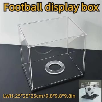 Voetbal Display Case met Balhouder - Acryl Vitrine voor Verz, Verzenden, Nieuw