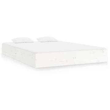 Houten Bedframe Wit 180x200 | Laatste Stuk! | OP=OP, Huis en Inrichting, Slaapkamer | Bedden, Wit, Tweepersoons, Ophalen of Verzenden