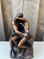 Beeld, Rodin de kus - 14 cm - Brons