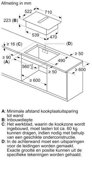 Siemens IQ500-ED711HQ26E Inductiekookplaat 70cm - Zwart, Ophalen of Verzenden, Nieuw